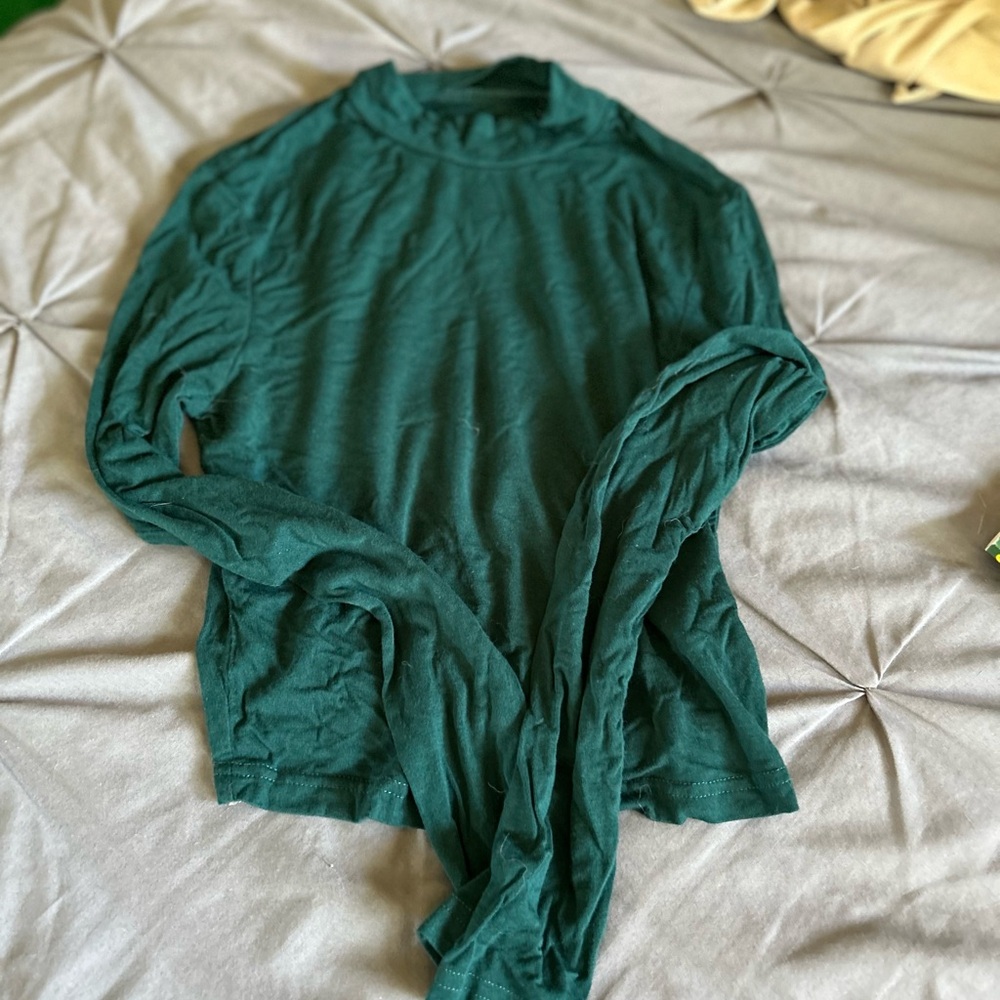 SHEIN Deep Teal Long Sleeve Top